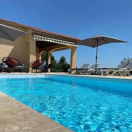 וילה L'oustal Des Cigales, Avec Piscine Privee